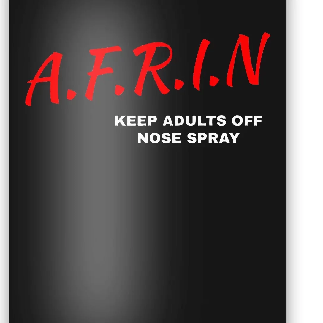 Afrin Keep Adults Of Nose Spray Poster