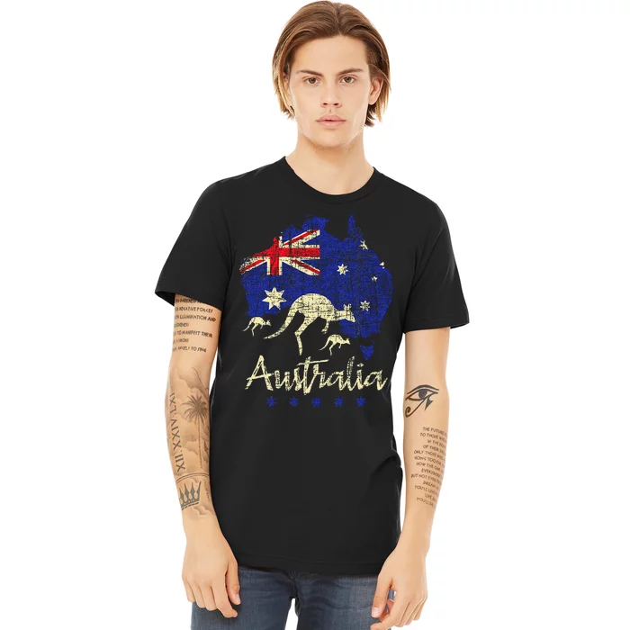 Australia Kangaroo Australian Lover Wildlife Zoo Animal Premium T-Shirt