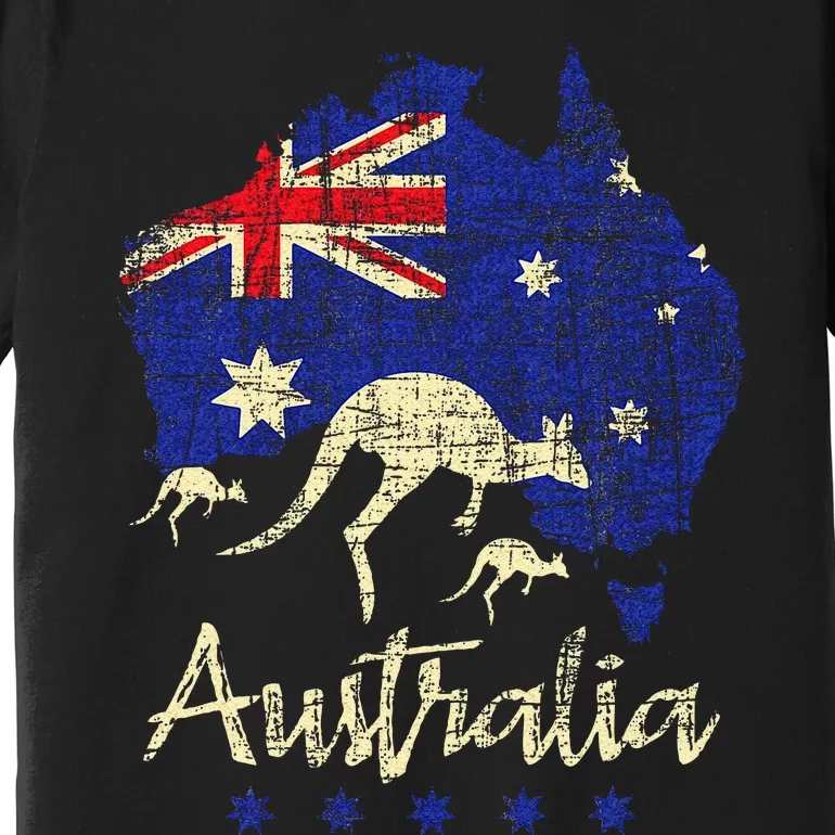 Australia Kangaroo Australian Lover Wildlife Zoo Animal Premium T-Shirt