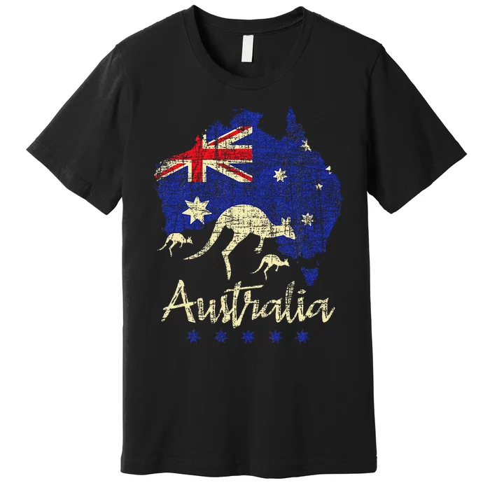 Australia Kangaroo Australian Lover Wildlife Zoo Animal Premium T-Shirt