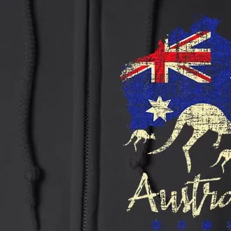 Australia Kangaroo Australian Lover Wildlife Zoo Animal Full Zip Hoodie