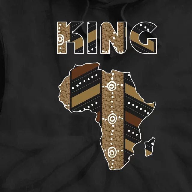 African King Art Pattern Africa Map Black Pride Couple Matching Tie Dye Hoodie