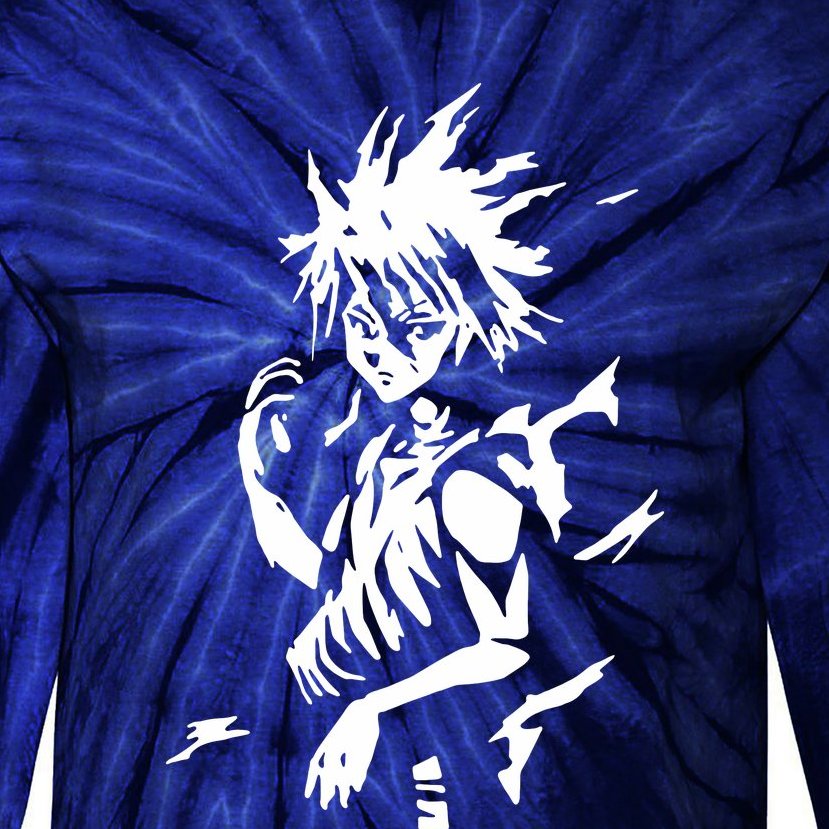 A7 Killua Assassin Lightning Aura Hunter Tie-Dye Long Sleeve Shirt |  TeeShirtPalace