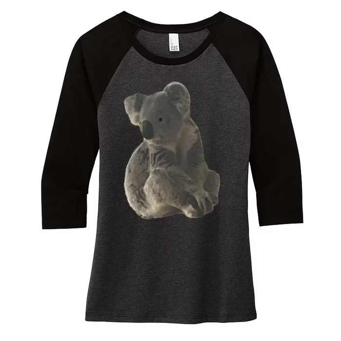 Alert Koala Women's Tri-Blend 3/4-Sleeve Raglan Shirt