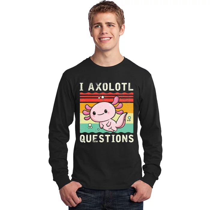 Axolotl Kawaii Axolotls Of The World Axolotl Animals Long Sleeve Shirt ...