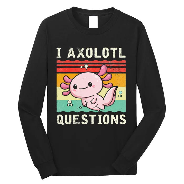 Axolotl Kawaii Axolotls Of The World Axolotl Animals Long Sleeve Shirt ...