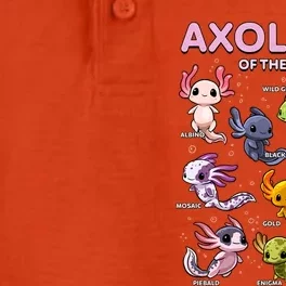 Axolotl Kawaii Axolotls Of The World Axolotl Animals Dry Zone Grid Performance Polo