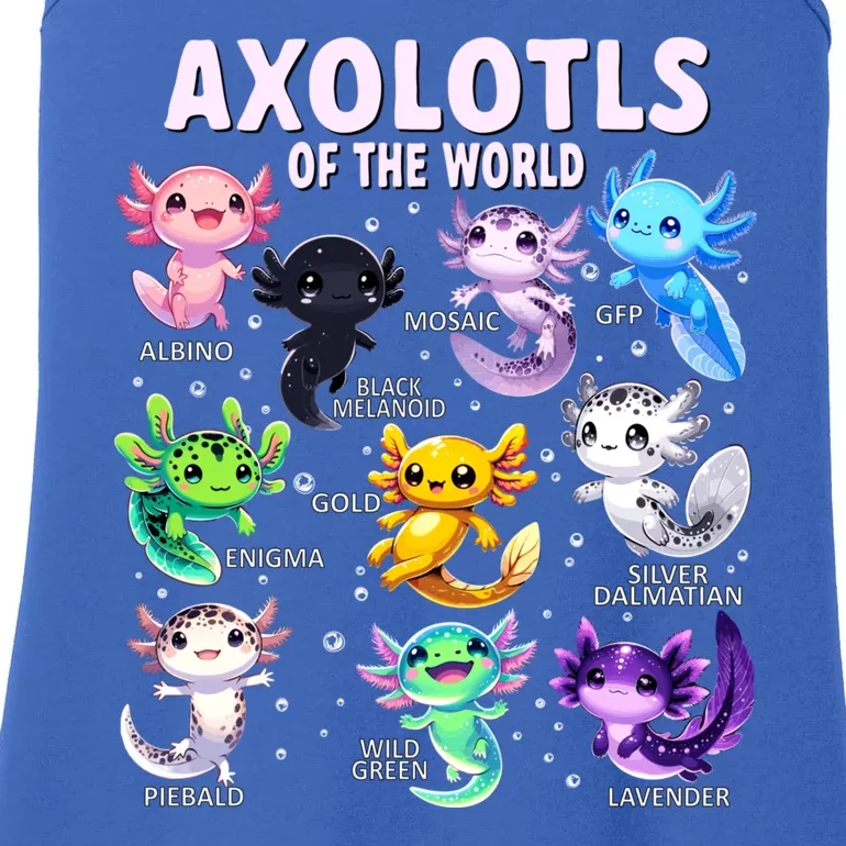 Axolotl Kawaii Axolotls Of The World Axolotl Animals Ladies Essential Tank