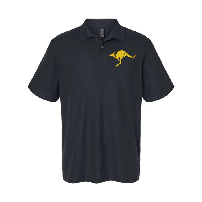 AUSTRALIA KANGAROO AUSSIE ROO FLAG ROUNDEL SPORTS MILITARY Softstyle Adult Sport Polo