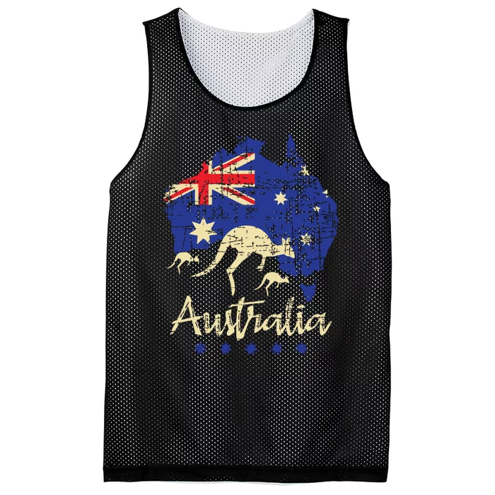 Australia Kangaroo Australian Lover Wildlife Zoo Animal Mesh Reversible Basketball Jersey Tank