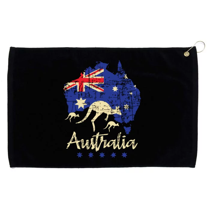 Australia Kangaroo Australian Lover Wildlife Zoo Animal Grommeted Golf Towel