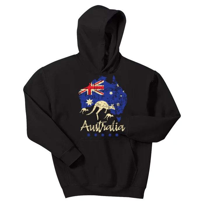 Australia Kangaroo Australian Lover Wildlife Zoo Animal Kids Hoodie