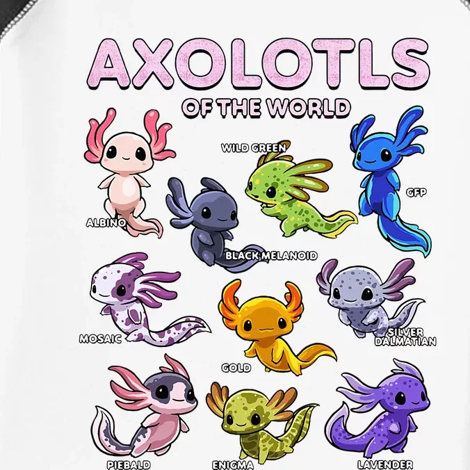 Axolotl Kawaii Axolotls Of The World Axolotl Animals Infant Baby Jersey Bodysuit