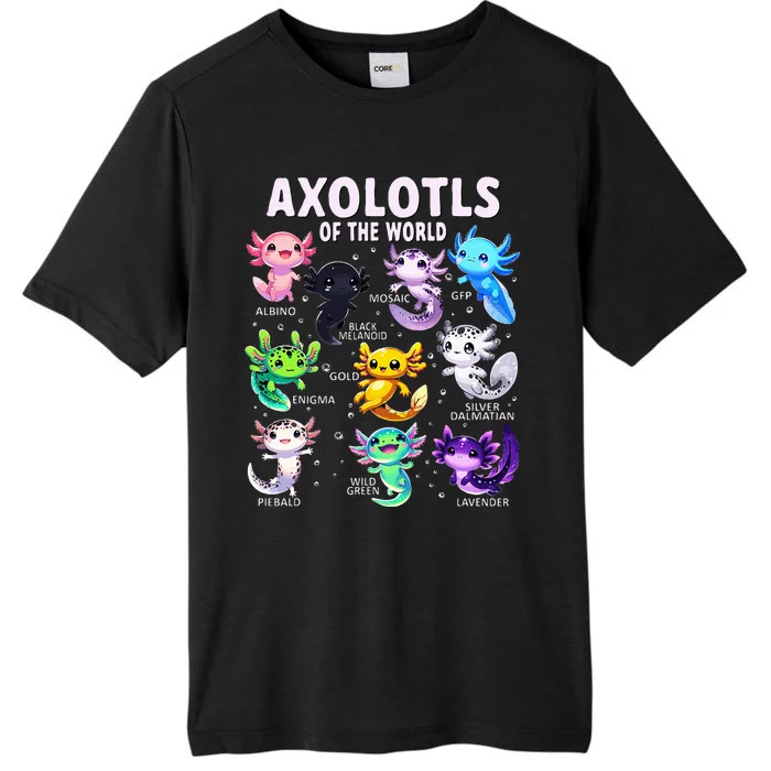 Axolotl Kawaii Axolotls Of The World Axolotl Animals ChromaSoft Performance T-Shirt