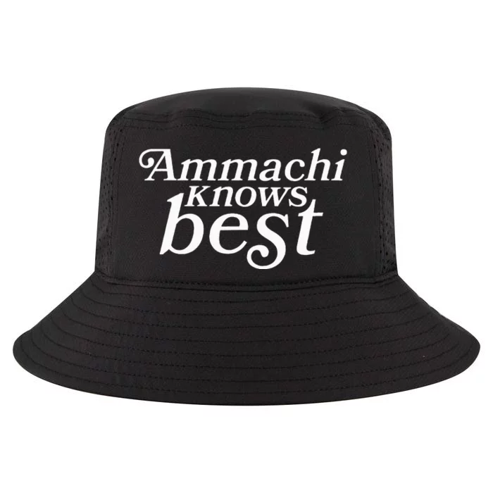 Ammachi Knows Best Grandmother Gift Cool Comfort Performance Bucket Hat