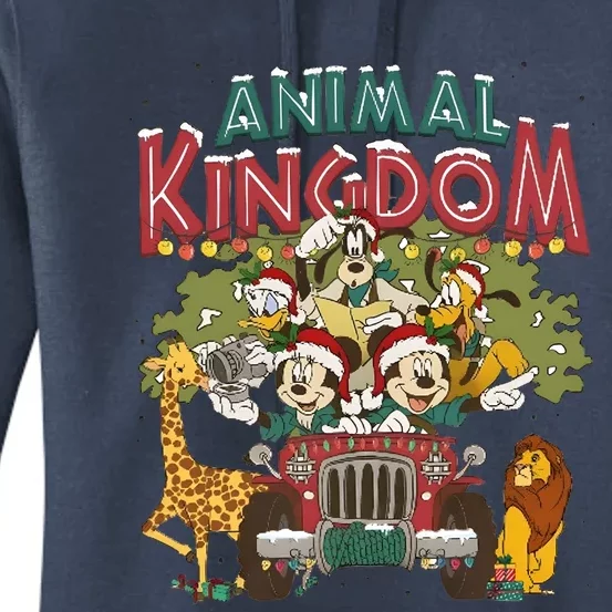 Animal Kingdom Christmas Mouse And Friends Safari Mode Women's Pullover Hoodie