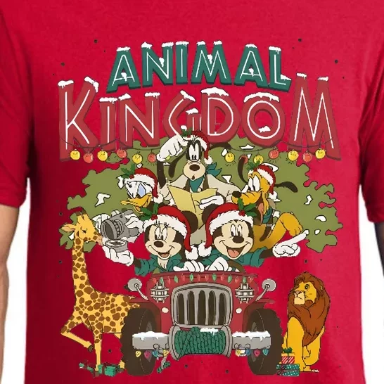 Animal Kingdom Christmas Mouse And Friends Safari Mode Pajama Set