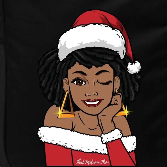 All Keywords:melanated Christmas Black Mrs Claus Melanin Santa Funny Gift Impact Tech Backpack