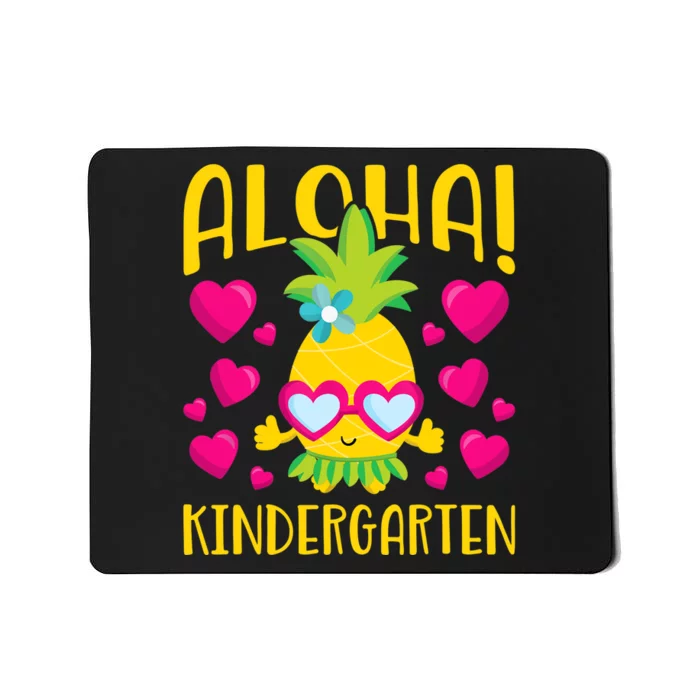 Aloha Kindergarten Cute Pineapple Student Teacher Mousepad