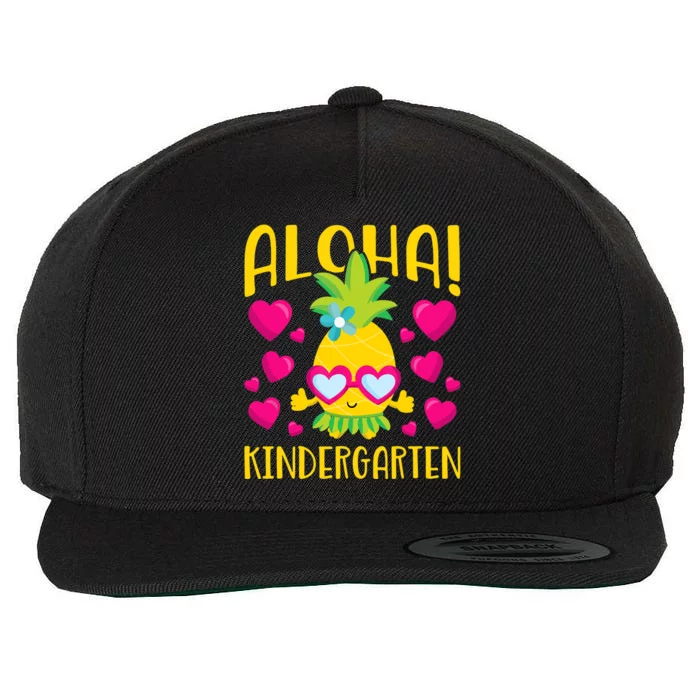 Aloha Kindergarten Cute Pineapple Student Teacher Wool Snapback Cap