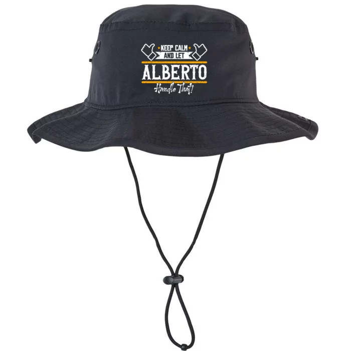 Alberto Keep Calm And Let Alberto Handle That Meaningful Gift Legacy Cool Fit Booney Bucket Hat