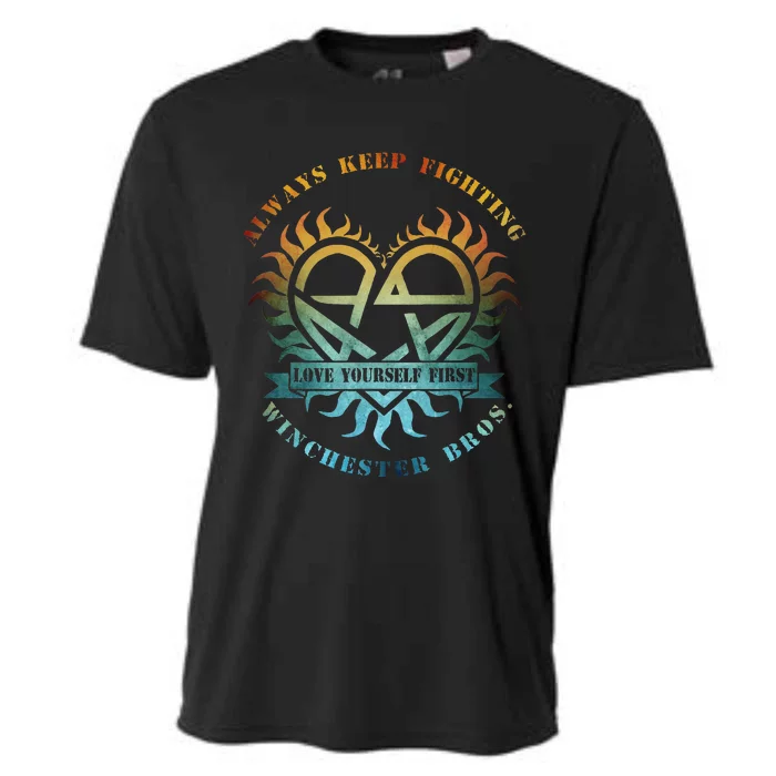 Always Keep Fighting Winchester Bros Love Yourself Cooling Performance Crew T-Shirt