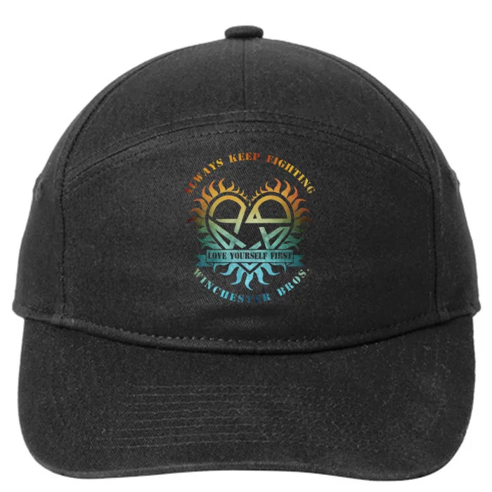 Always Keep Fighting Winchester Bros Love Yourself 7-Panel Snapback Hat