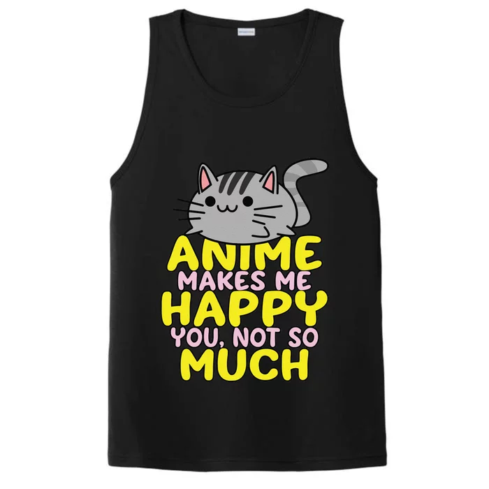 Anime Kawaii Funny Manga Otaku Weeb Senpai Gift Performance Tank