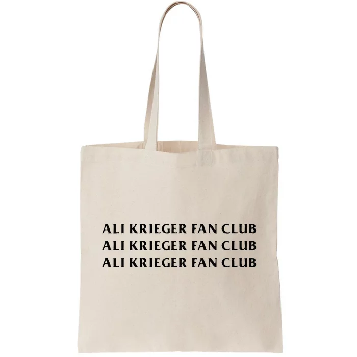 ali krieger fan club Tote Bag