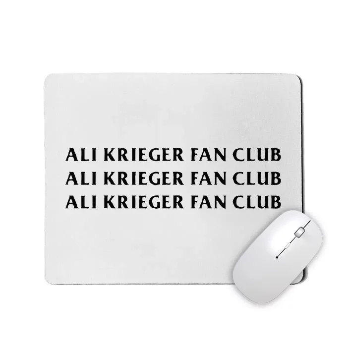 ali krieger fan club Mousepad