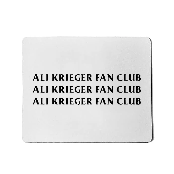 ali krieger fan club Mousepad