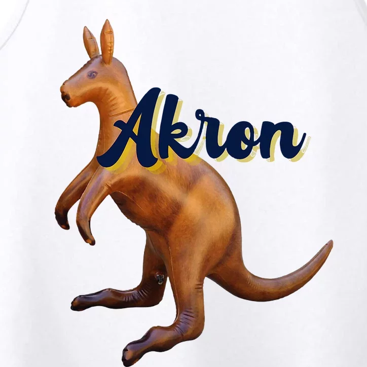 Akron Kangaroo Fun Retro Zips Performance Tank