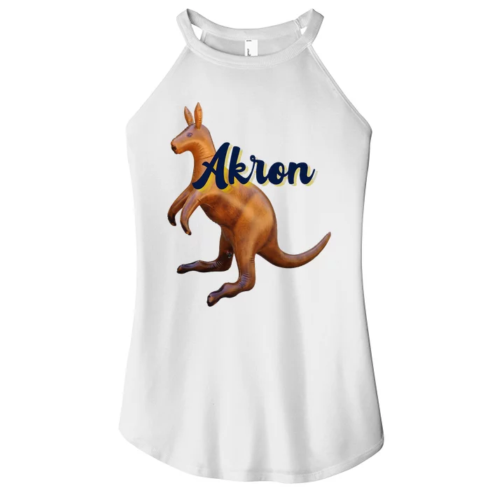 Akron Kangaroo Fun Retro Zips Women’s Perfect Tri Rocker Tank