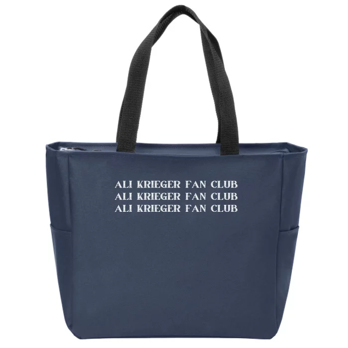 Ali Krieger Fan Club Zip Tote Bag