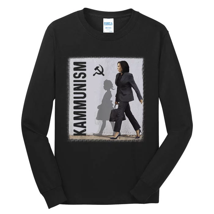 Awesome Kamala Harris Kammunism Communism Harris Walz 2024 Tall Long Sleeve T-Shirt