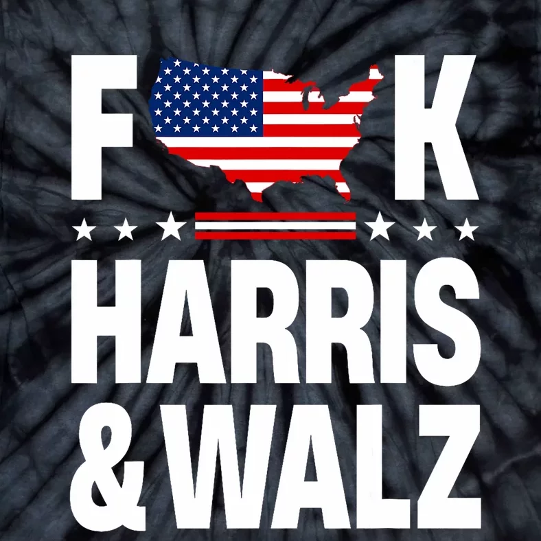 Anti Kamala Harris And Tim Walz 2024 Presidential Election Tie-Dye T-Shirt