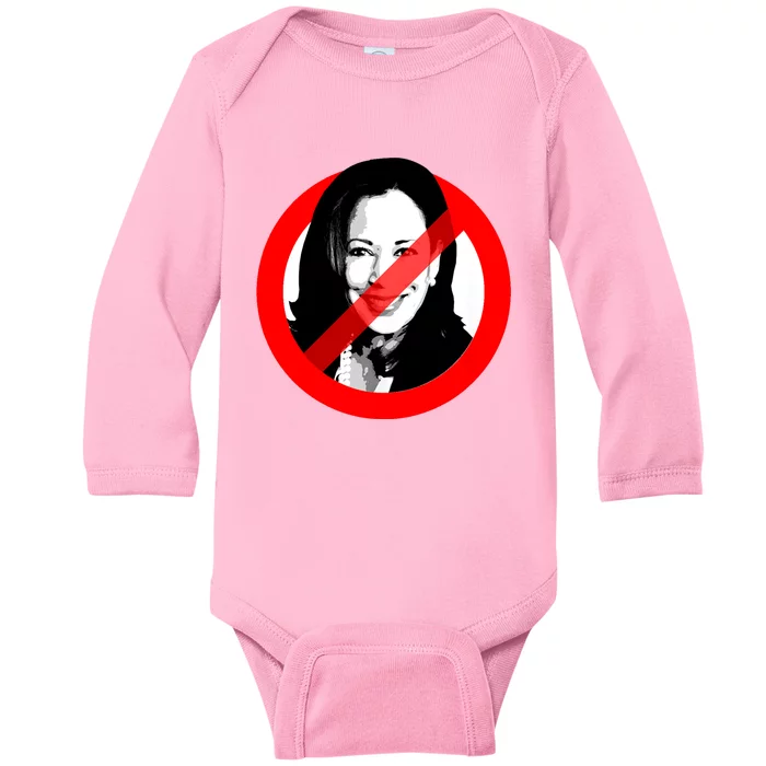 Anti Kamala Harris Cancel Kamala Harris Baby Long Sleeve Bodysuit