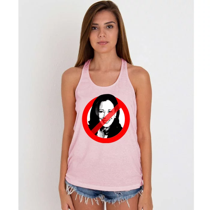 Anti Kamala Harris Cancel Kamala Harris Women's Knotted Racerback Tank