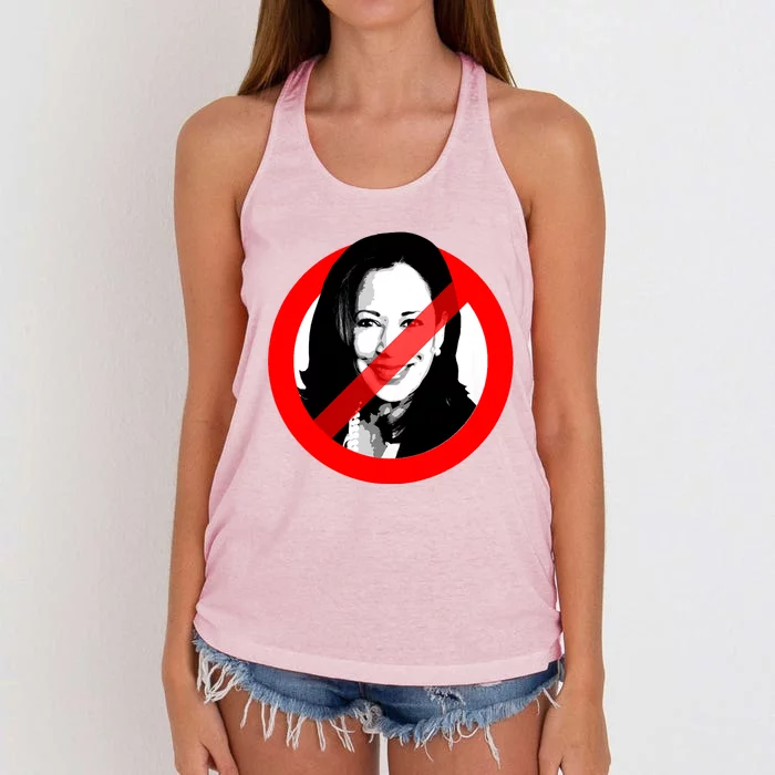 Anti Kamala Harris Cancel Kamala Harris Women's Knotted Racerback Tank