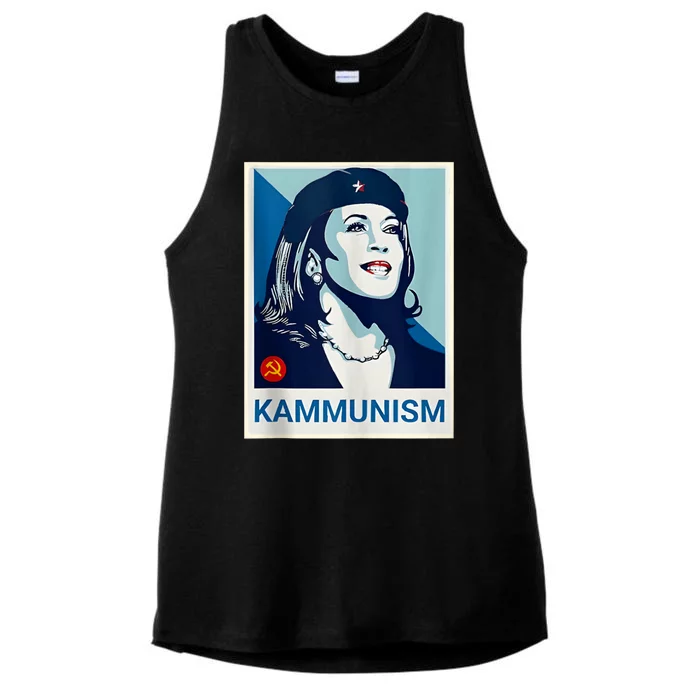 Awesome Kamala Harris Kammunism Communism Shepard Fairey Kamala Harris Forward Ladies Tri-Blend Wicking Tank