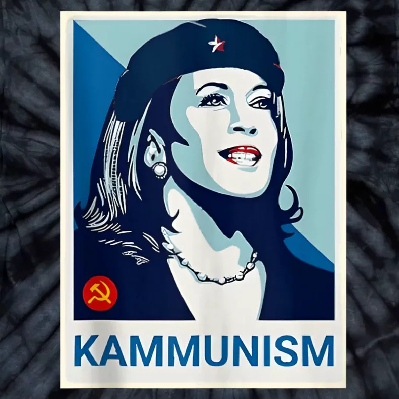 Awesome Kamala Harris Kammunism Communism Shepard Fairey Kamala Harris Forward Tie-Dye T-Shirt