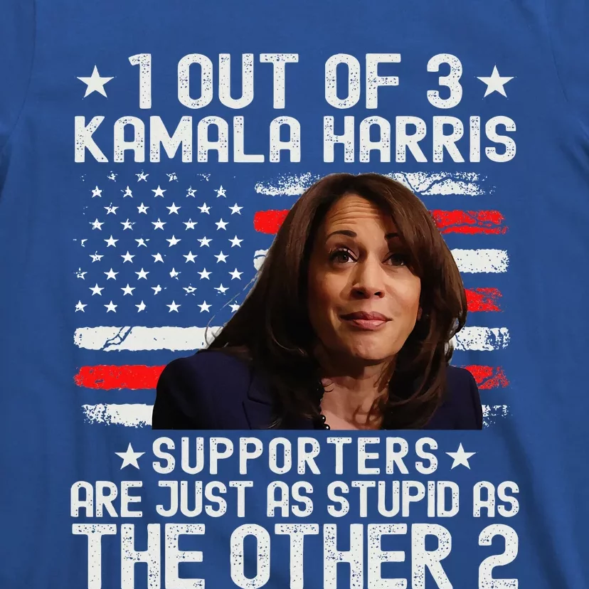 Anti Kamala Harris Stupid Joke American Flag Usa Humor T-Shirt