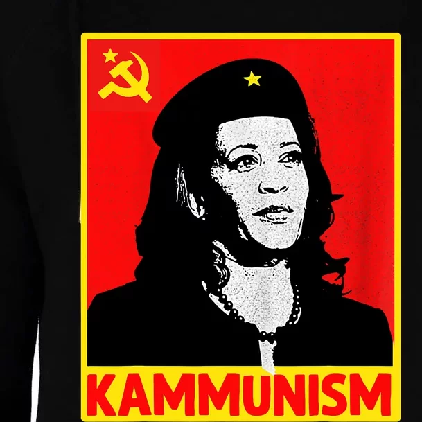 Awesome Kamala Harris Kammunism Communism Harris Walz 2024 Womens Funnel Neck Pullover Hood