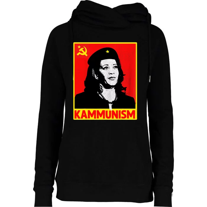 Awesome Kamala Harris Kammunism Communism Harris Walz 2024 Womens Funnel Neck Pullover Hood