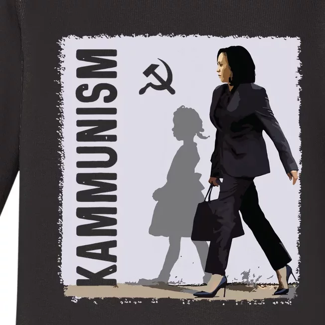 Awesome Kamala Harris Kammunism Communism Harris Walz 2024 Baby Long Sleeve Bodysuit