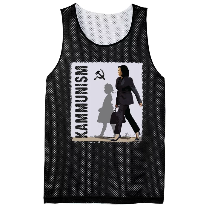 Awesome Kamala Harris Kammunism Communism Harris Walz 2024 Mesh Reversible Basketball Jersey Tank