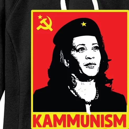 Awesome Kamala Harris Kammunism Communism Harris Walz 2024 Women's Fleece Hoodie