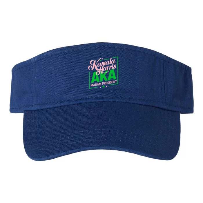 Aka Kamala Harris Madam President Gift Valucap Bio-Washed Visor