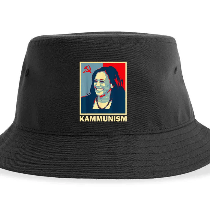 Awesome Kamala Harris Kammunism Communism Harris Walz 2024 Sustainable Bucket Hat