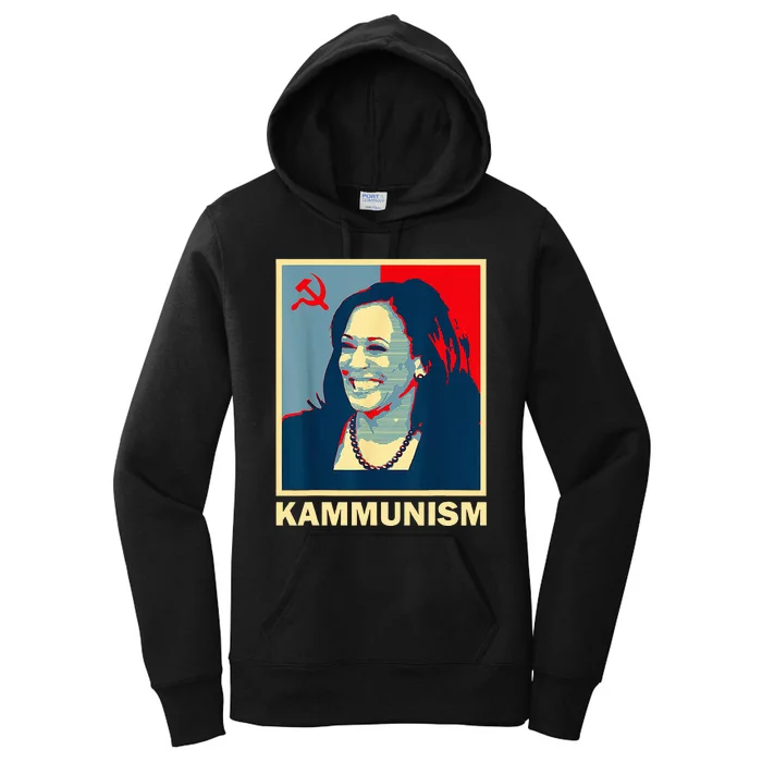 Awesome Kamala Harris Kammunism Communism Harris Walz 2024 Women's Pullover Hoodie